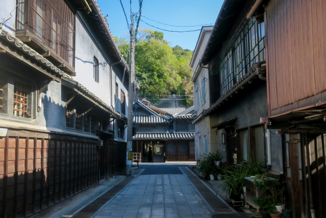 竹原市内の街並み